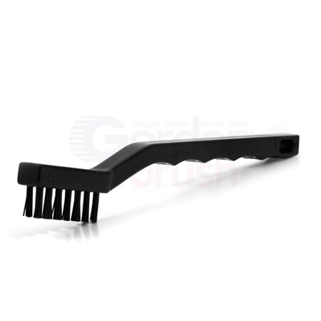 Gordon Brush H1 No. 4 Channel Strip Brush .010 Bristle D Black 100% Conductive, PK12 21N-020G-12